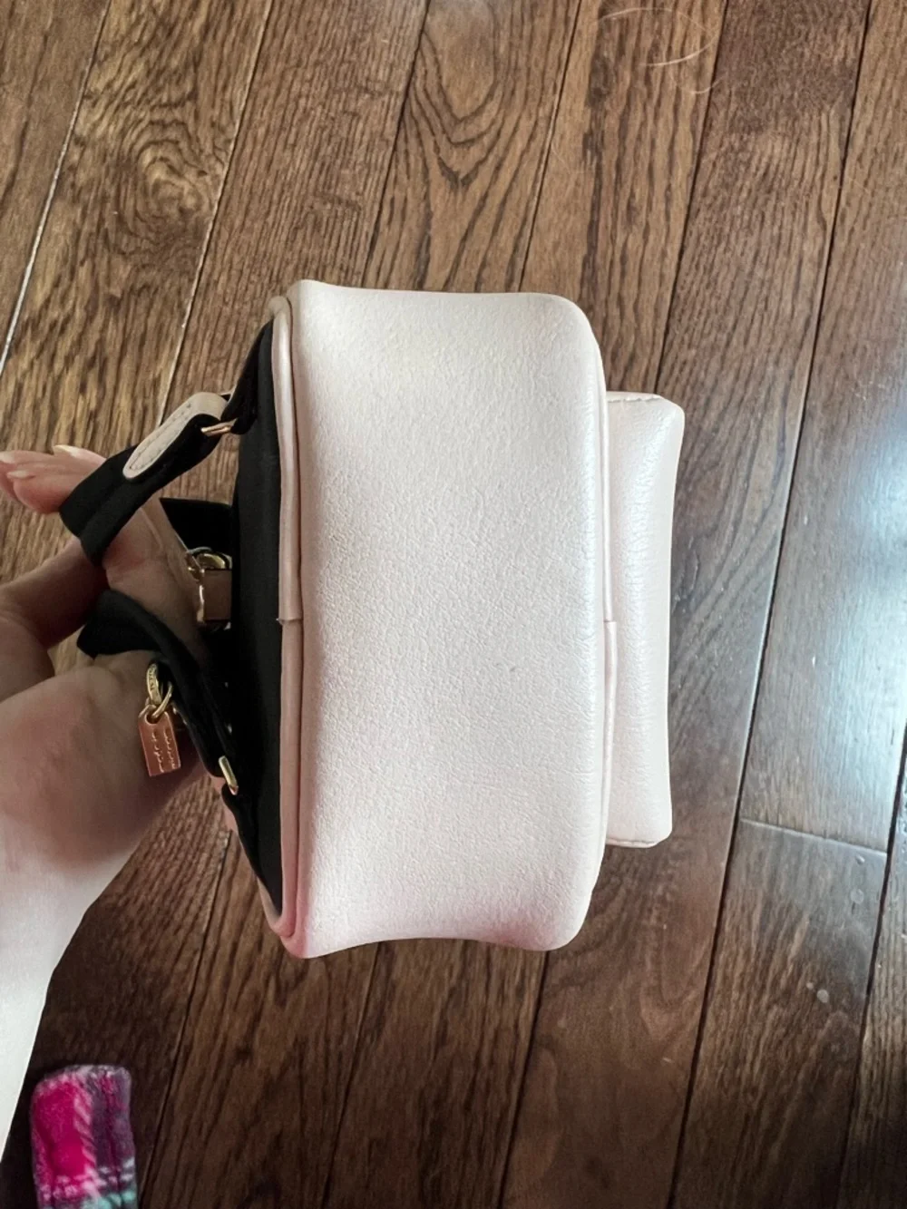 Coach Mini Court Floral Backpack - Blush and Brown